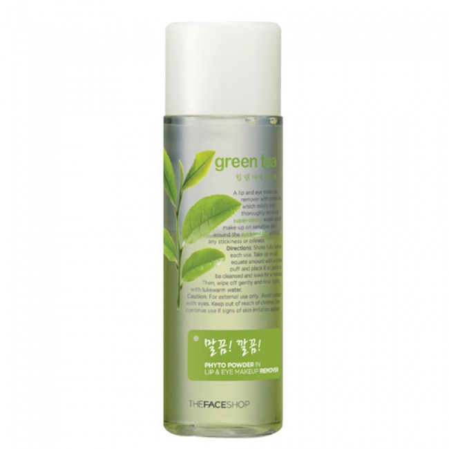 Tẩy trang mắt Phyto Powder In Lip & Eye Makeup Remover Green Tea
