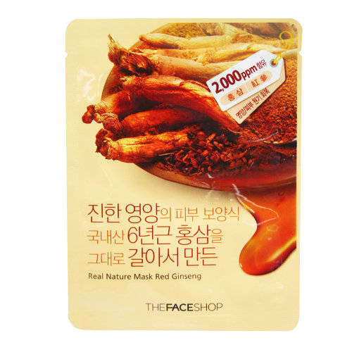 Real Nature Mask Red Ginseng - Hồng Sâm 